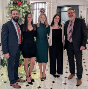 Maveris team members at event