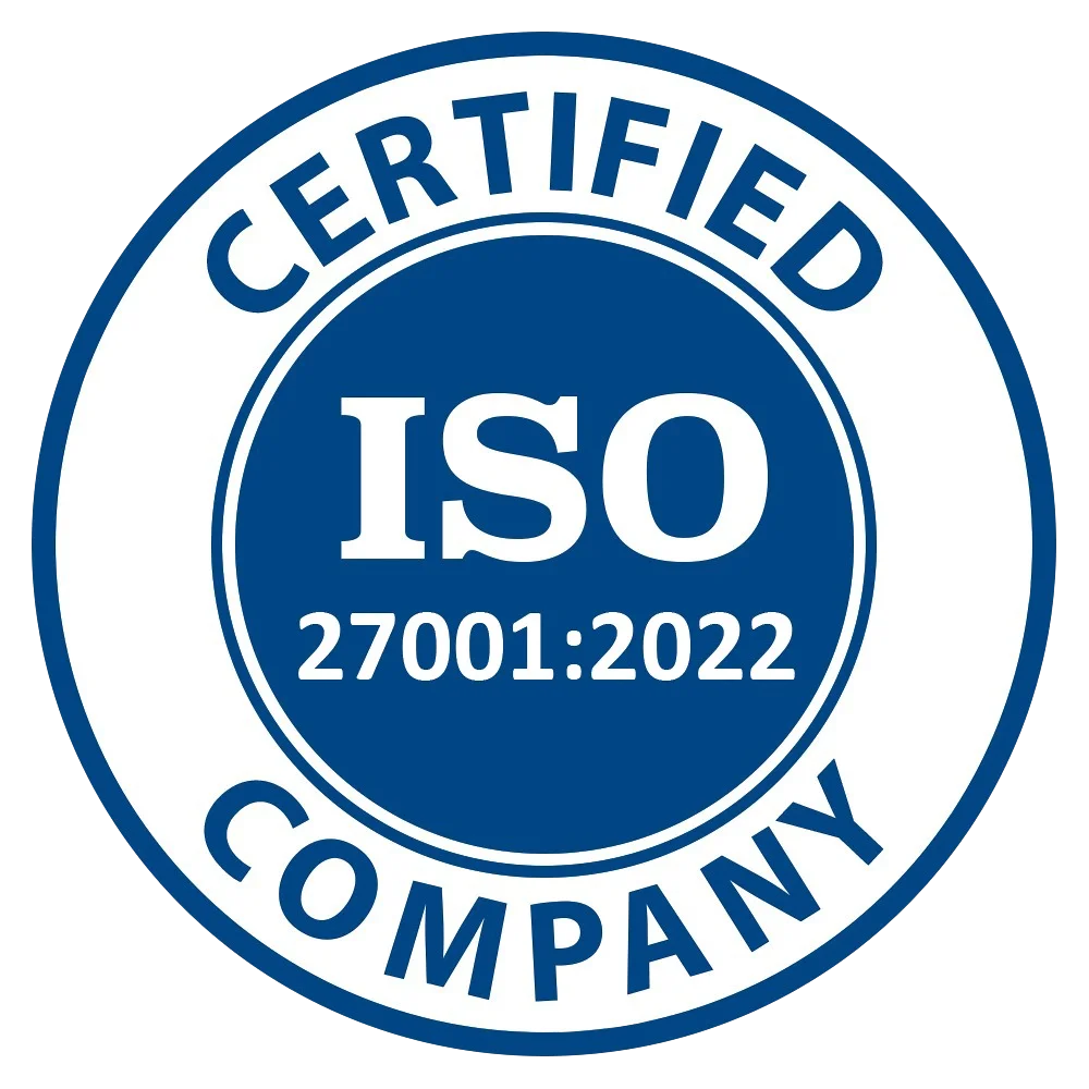 Certified ISO Company 27001:2022